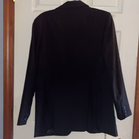 New-banana Republic-14-black-sculpted suit blazer,long sleeve,Fully lined jacket - Picture 3 of 15